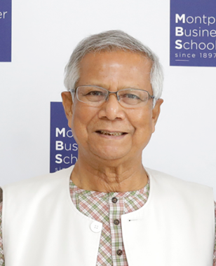 Valoriser le social business : MBS reçoit le Professeur Muhammad Yunus & présente sa Chaire en Microfinance