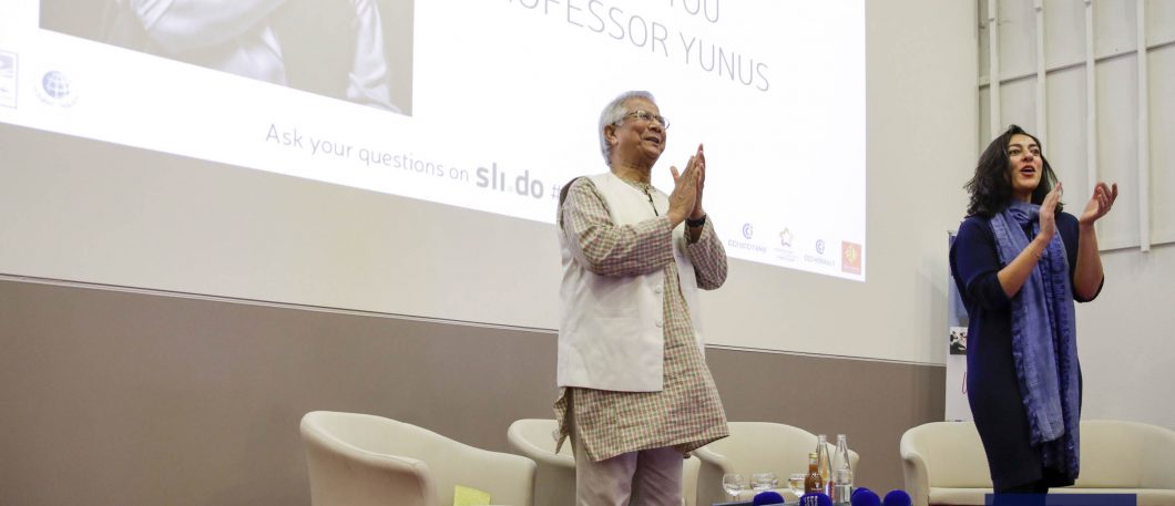 Venue du Professeur Muhammad Yunus & présentation de la Chaire en microfinance